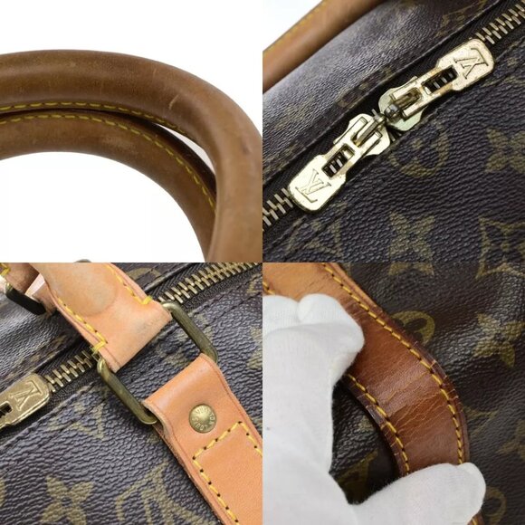 LOUIS VUITTON Keepall 50 Travel Hand Bag Monogram Leather Brown - Picture 9 of 15